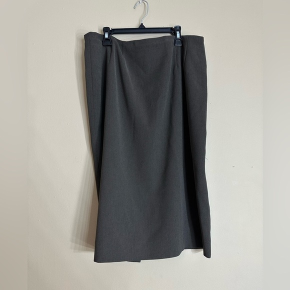 Carlisle Gray Pencil Skirt Classic Work Office Career Wear Size 14 - Picture 1 of 4